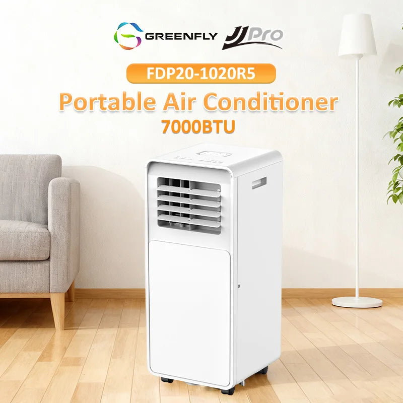 Greenfly/JJPRO 2025 New Arrival 7000BTU 1020 Wholesale Touch Panel Home-used Hotel Basement Bathroom Portable Air Conditioner
