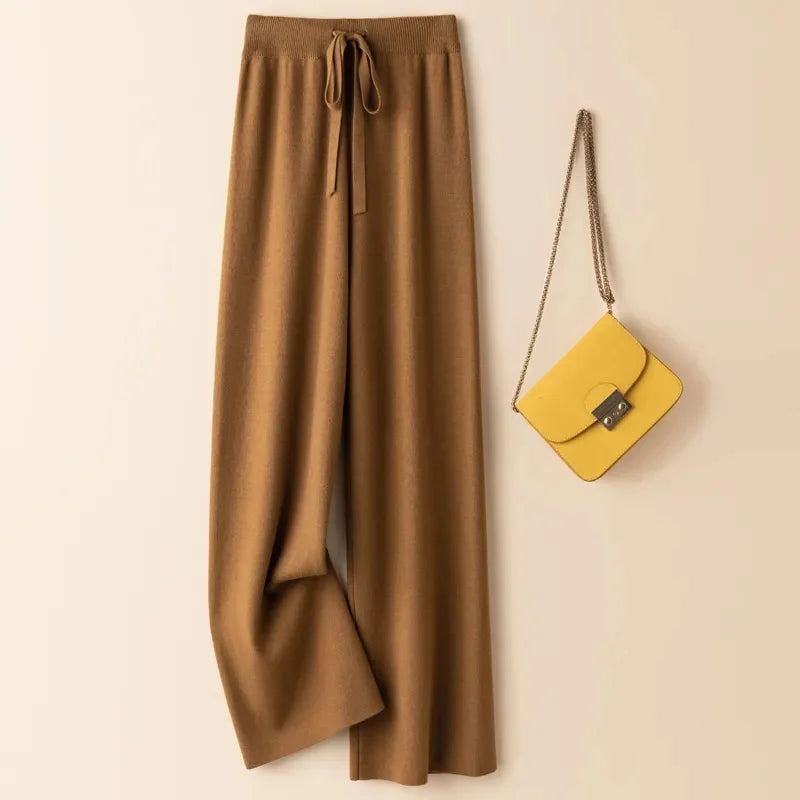 Pantalon taille haute coupe évasée — fluide & élégant