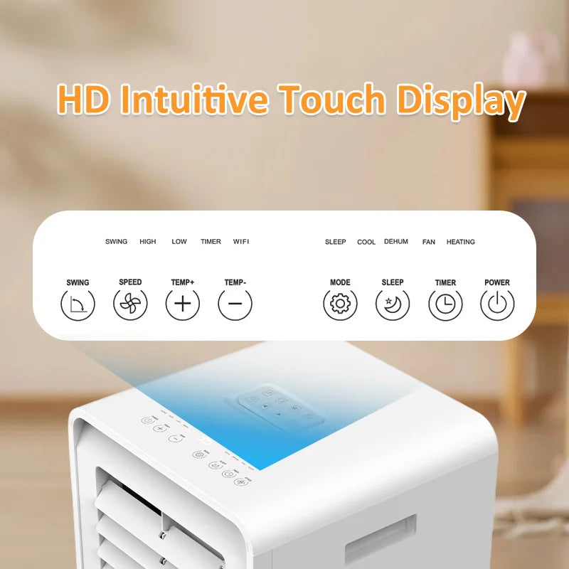 Greenfly/JJPRO 2025 New Arrival 7000BTU 1020 Wholesale Touch Panel Home-used Hotel Basement Bathroom  Portable Air Conditioner