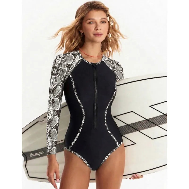 Maillot de bain manches longues en filet - collection ete