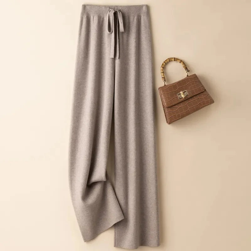 Pantalon taille haute coupe évasée — fluide & élégant