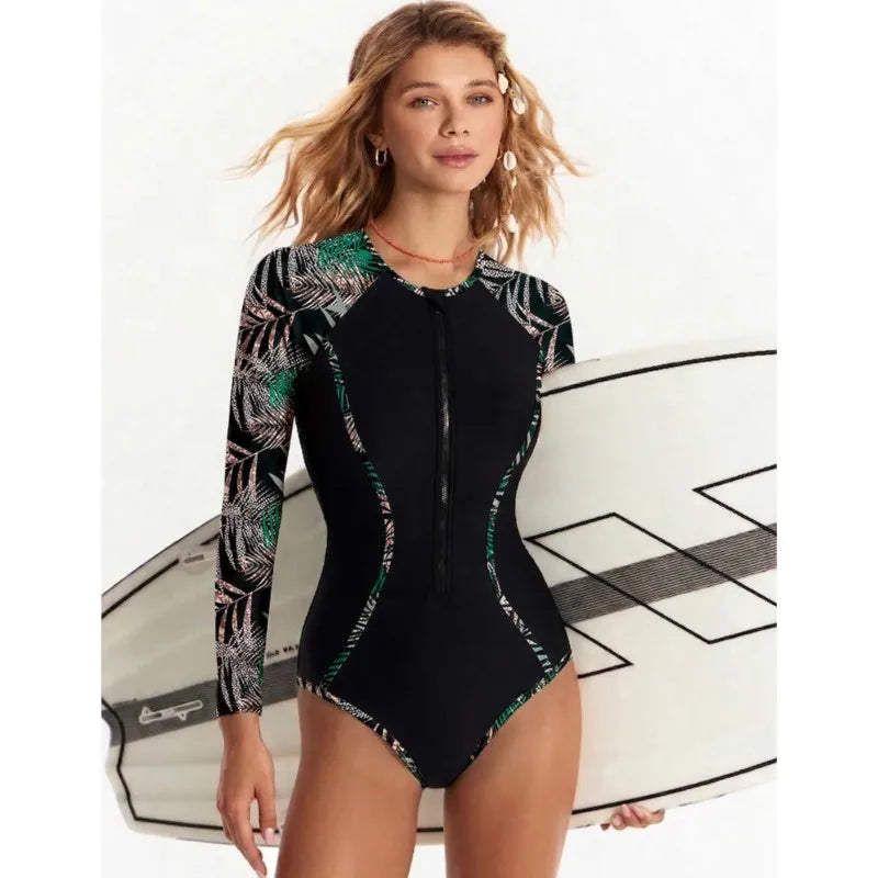 Maillot de bain manches longues en filet - collection ete