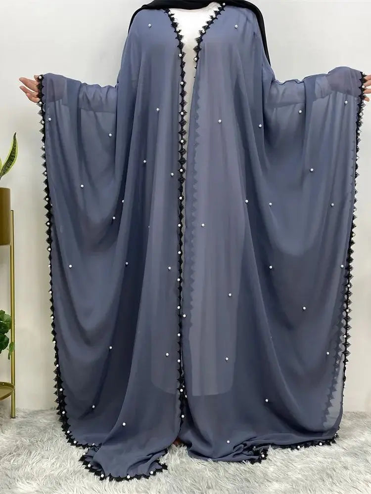 Abaya kaftan Dubaï — kimono cardigan élégant
