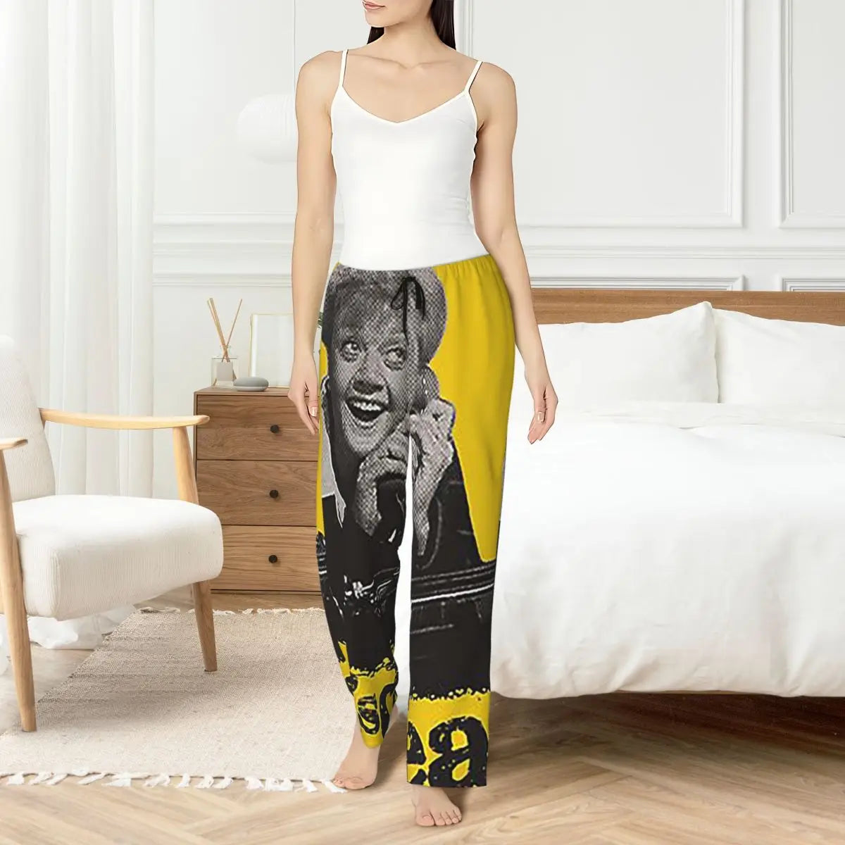 Pantalon de pyjama femme avec poches — détente & sommeil