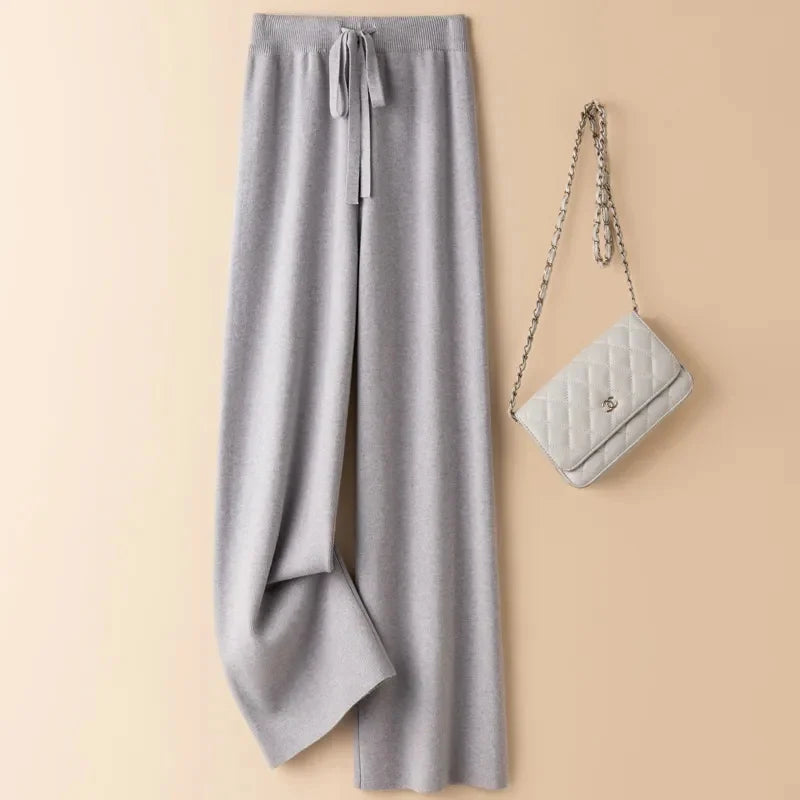 Pantalon taille haute coupe évasée — fluide & élégant