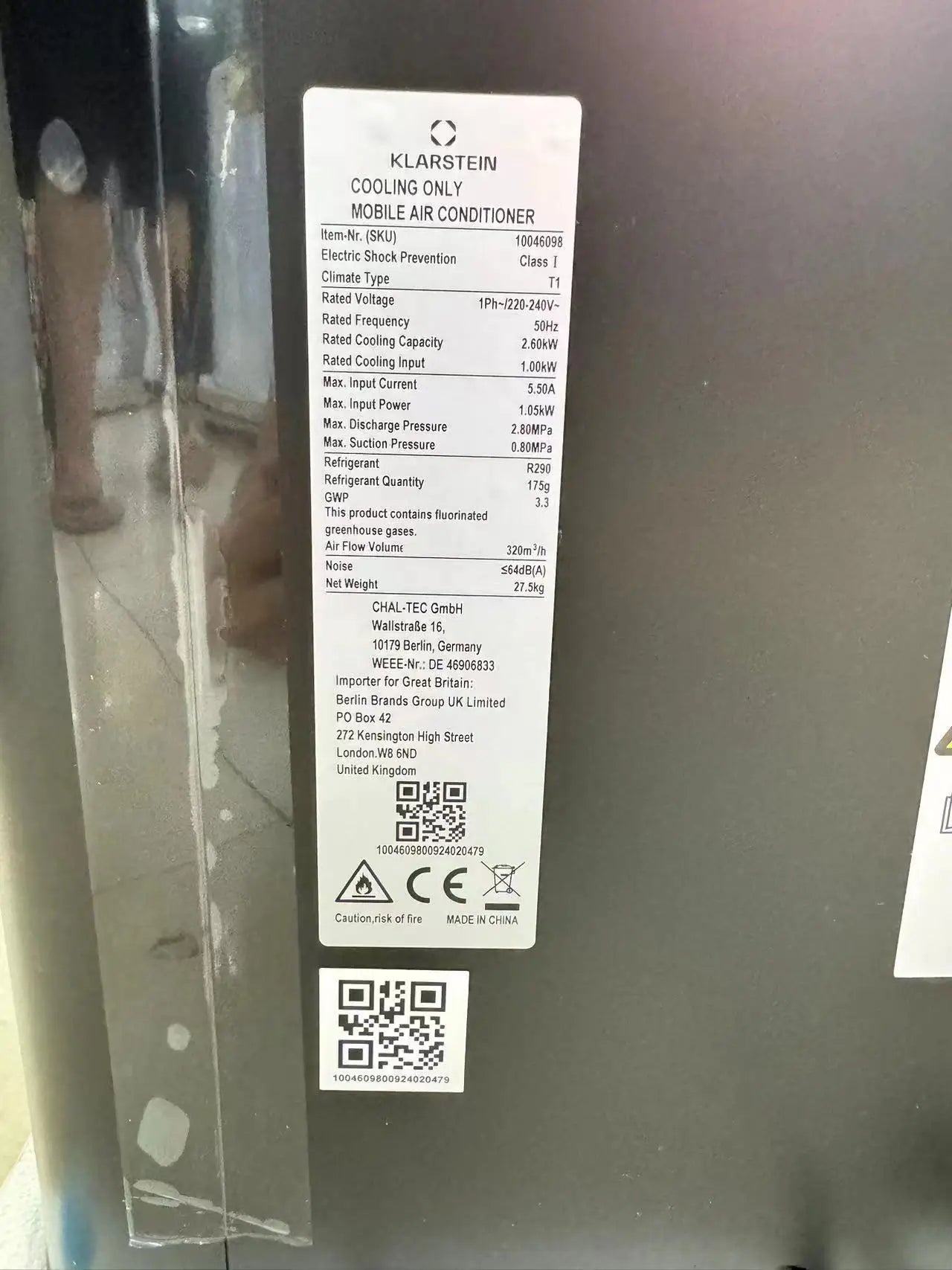 Portable Air Conditioner Compressor AC Portable Fan Ice Cooler Climatiseur Small Size Movable 220v R290 9000btu With Wifi