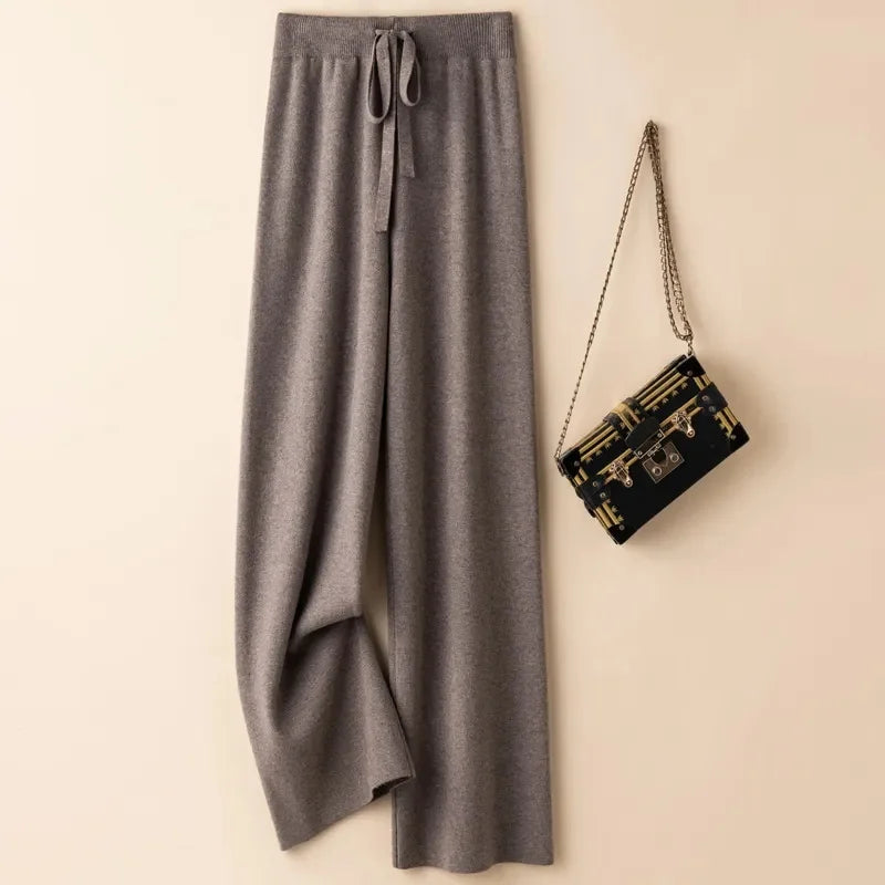 Pantalon taille haute coupe évasée — fluide & élégant